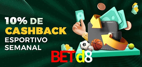 10% de bônus de cashback na Betd8